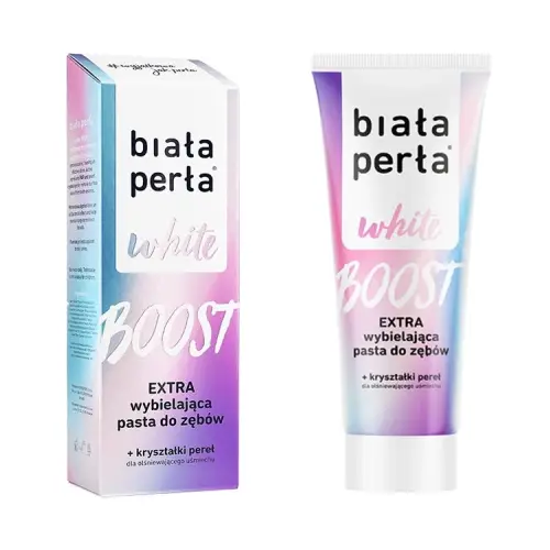 pasta do zębów biała perła white boost extra whitening toothpaste